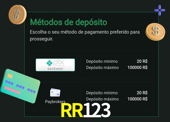 O cassino RR123 oferece uma grande variedade de métodos de pagamento